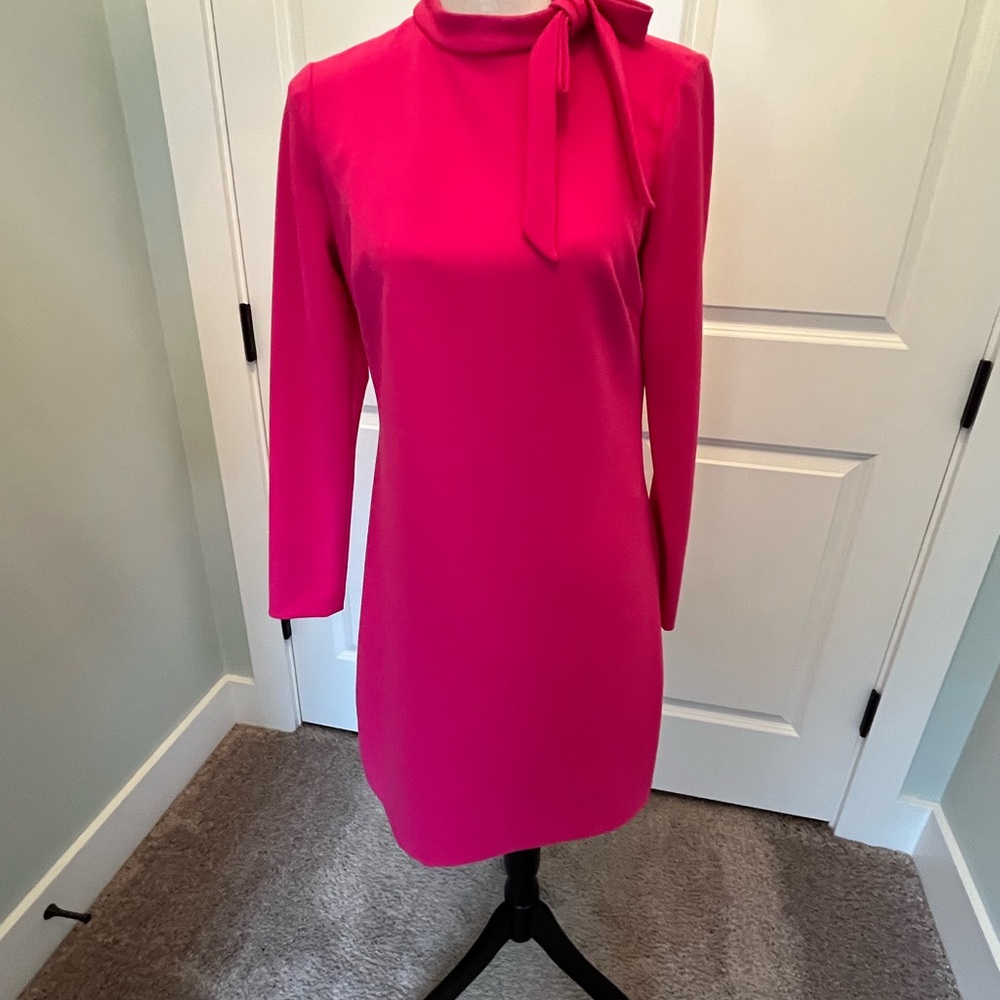 Calvin Klein Pink Dress with Bow Detail, size 8